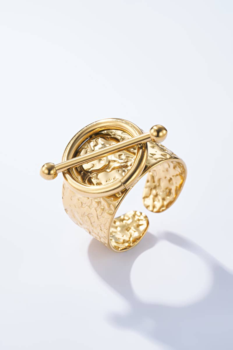 Bague en acier inoxydable : Or BYREN | ÉLINE L'ATELIER