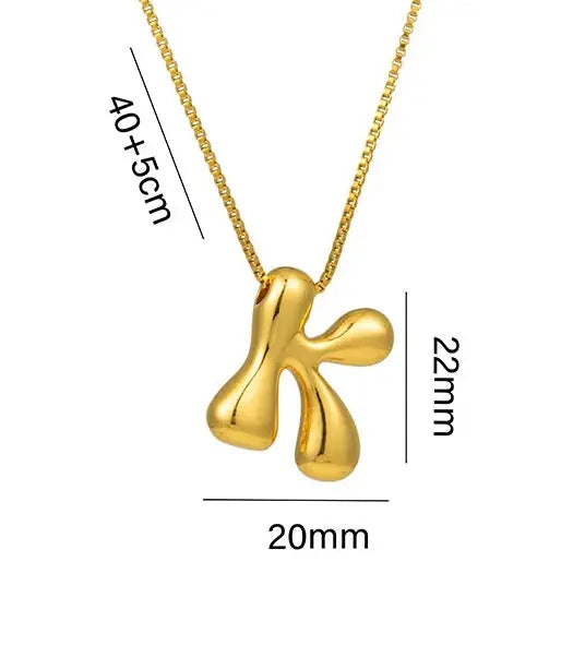 Collier lettre Bubble ODE D’ORIENT