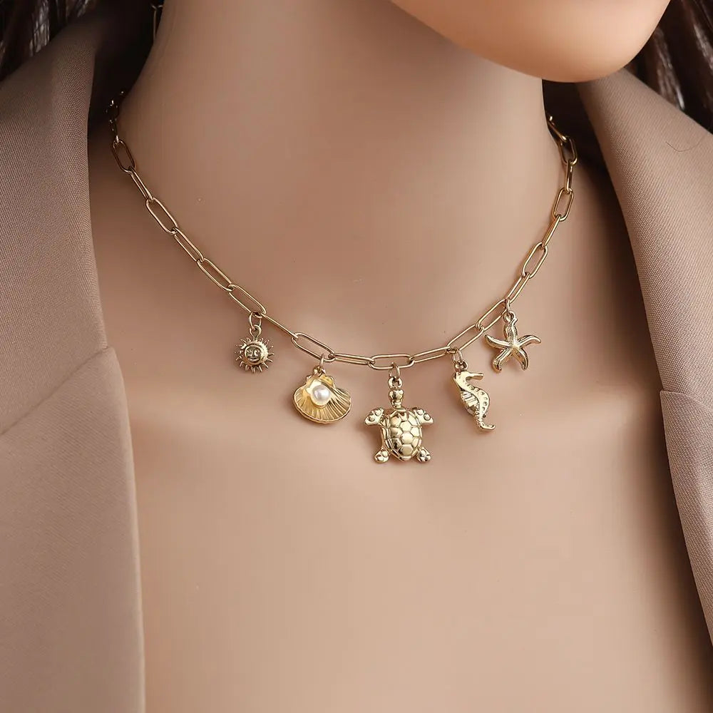 Collier charms tortue ODE D’ORIENT