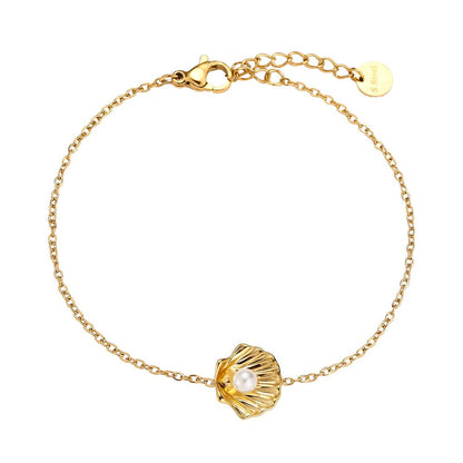 Bracelet coquillage et perle