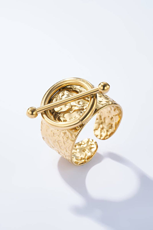 Bague en acier inoxydable : Or BYREN | ÉLINE L'ATELIER