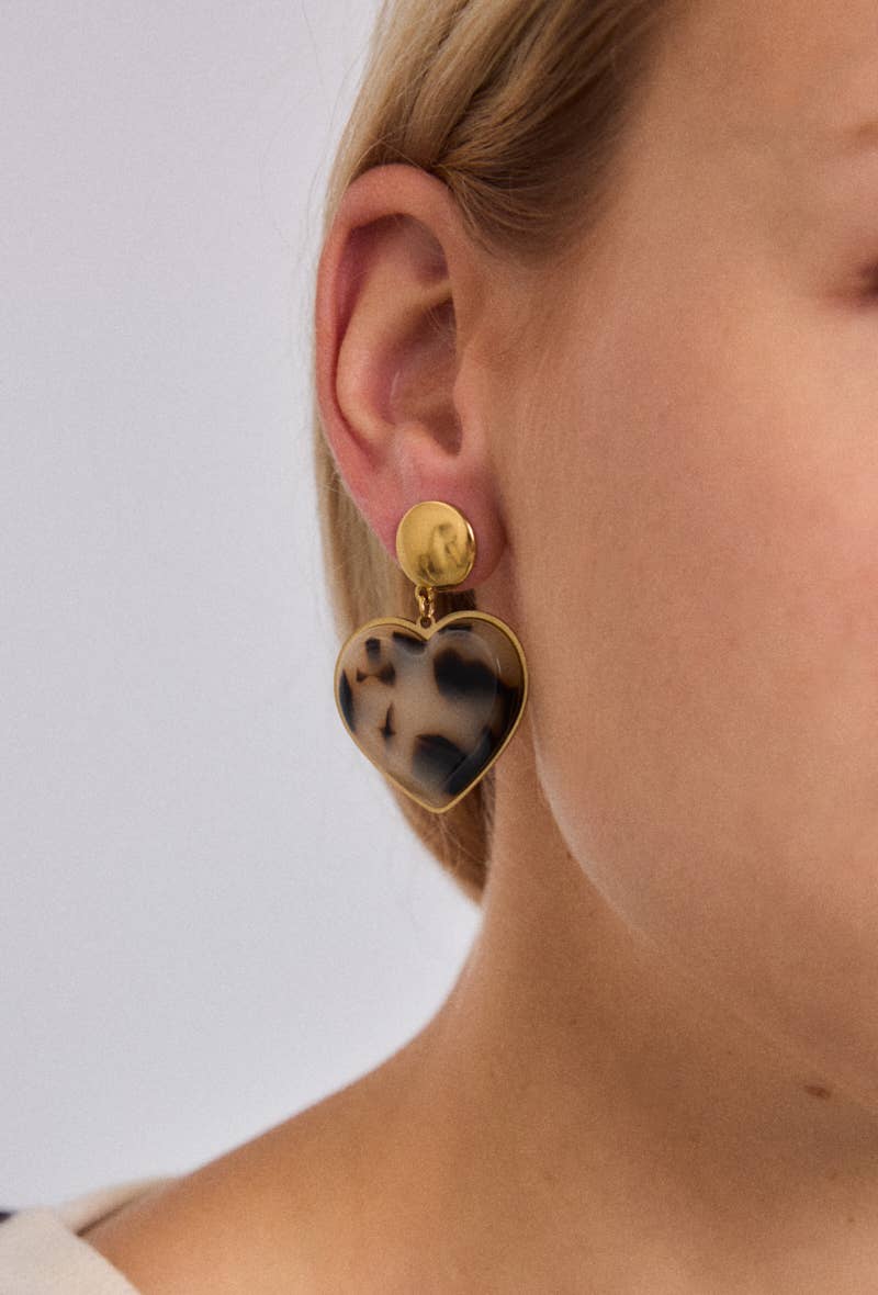 Boucles d'oreille en acier inoxydable : Or / 100% Acier inoxydable BYREN | ÉLINE L'ATELIER