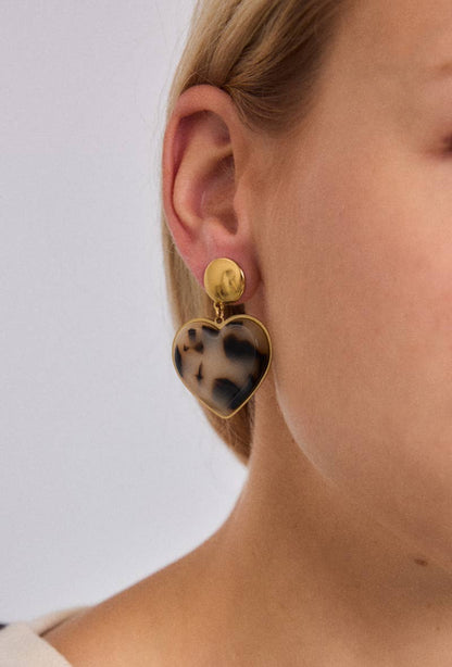 Boucles d'oreille en acier inoxydable : Or / 100% Acier inoxydable BYREN | ÉLINE L'ATELIER