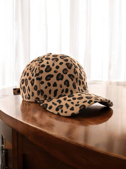 Casquette motif léopard Camel BYREN | ÉLINE L'ATELIER