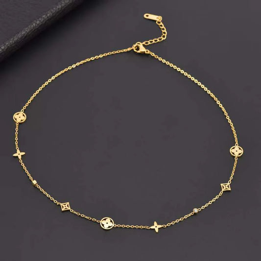 Collier étoile et strass