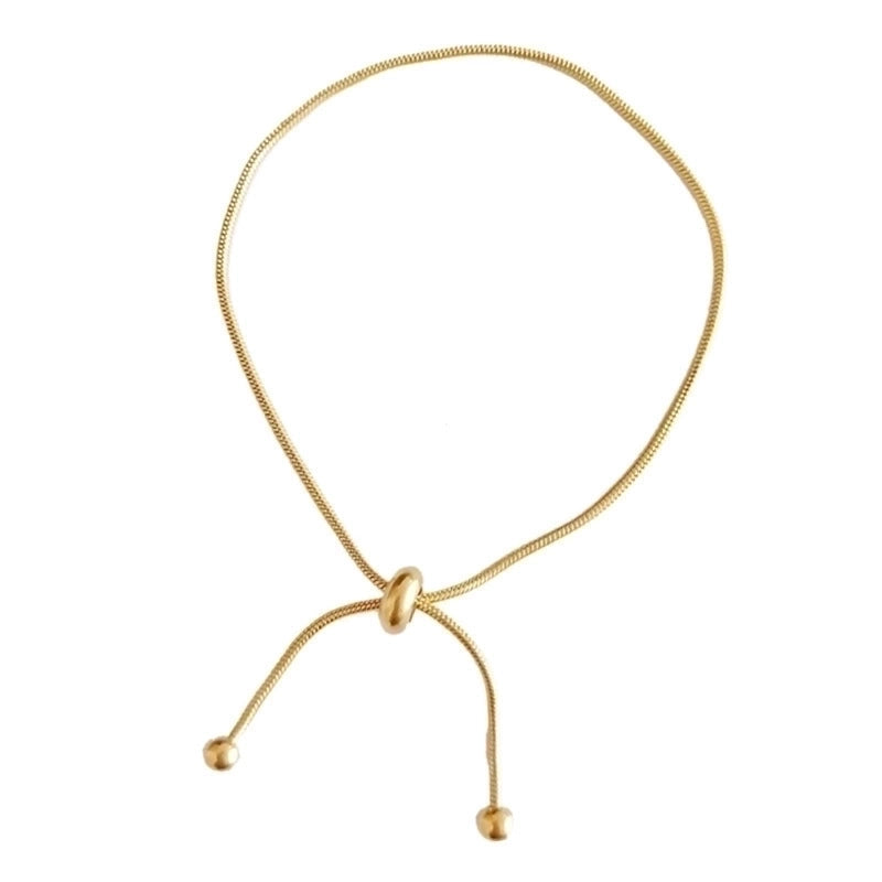Bracelet doré boule simple réglable