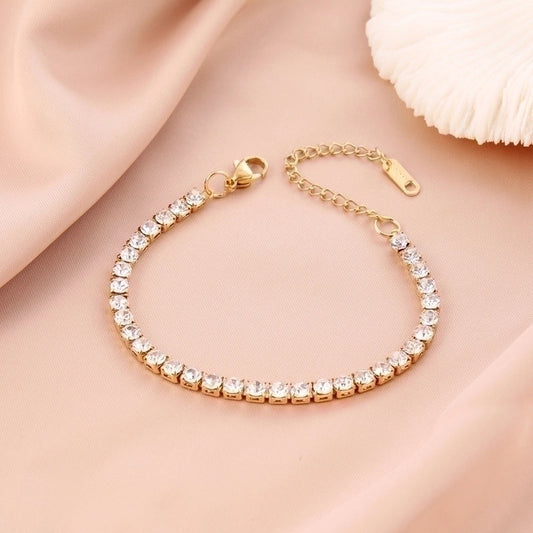 Bracelet doré diamant