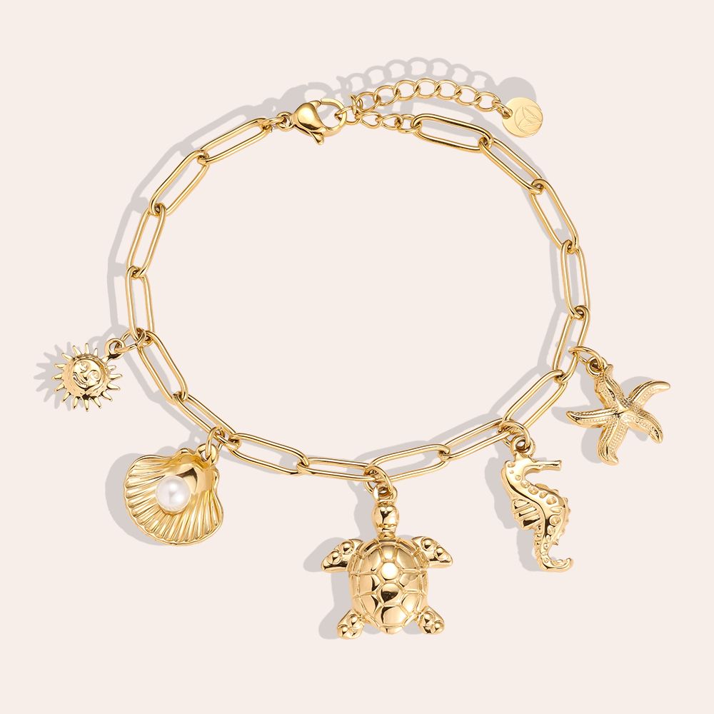 Bracelet charms tortue
