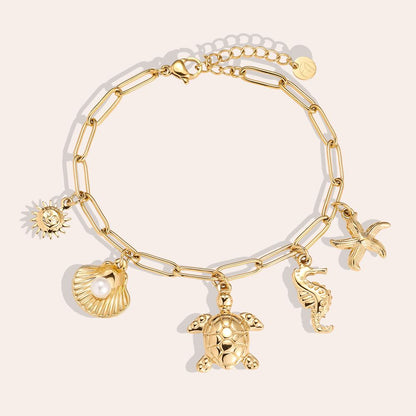 Bracelet charms tortue