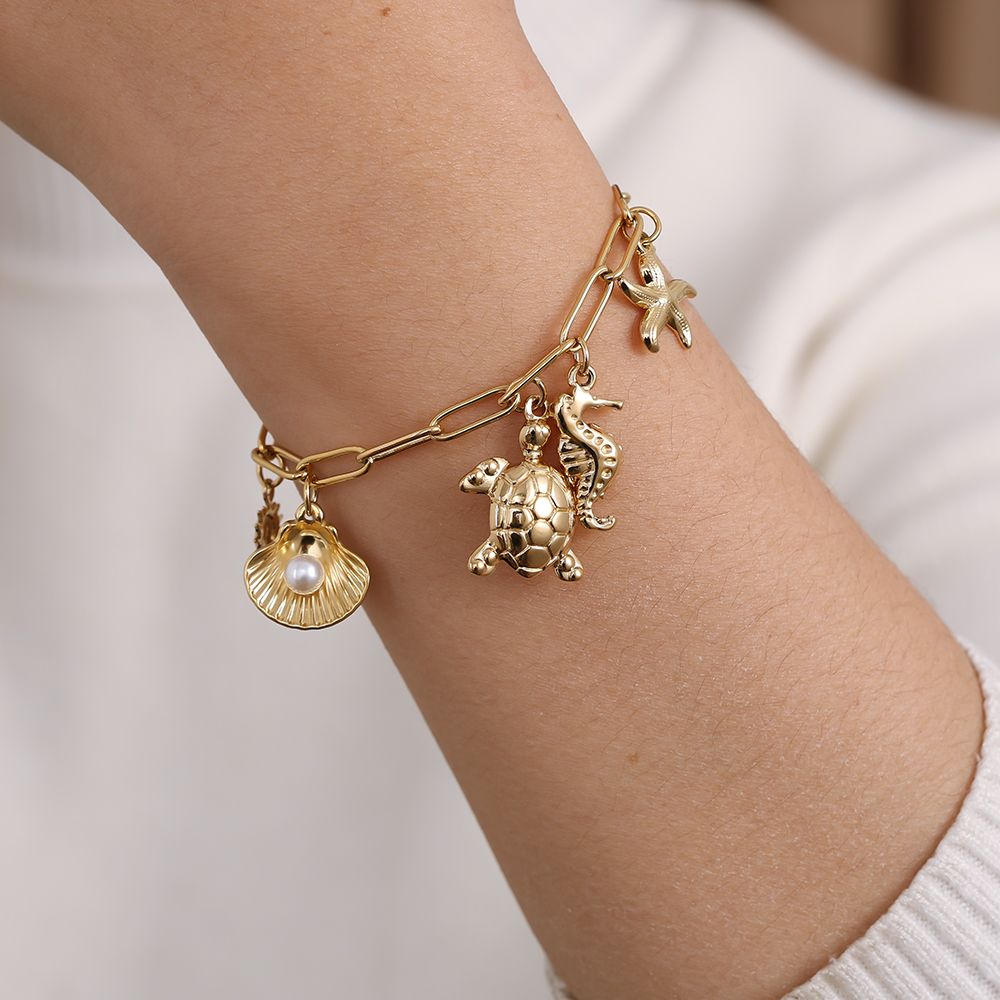 Bracelet charms tortue