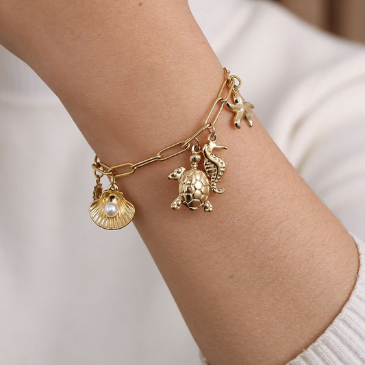 Bracelet charms tortue