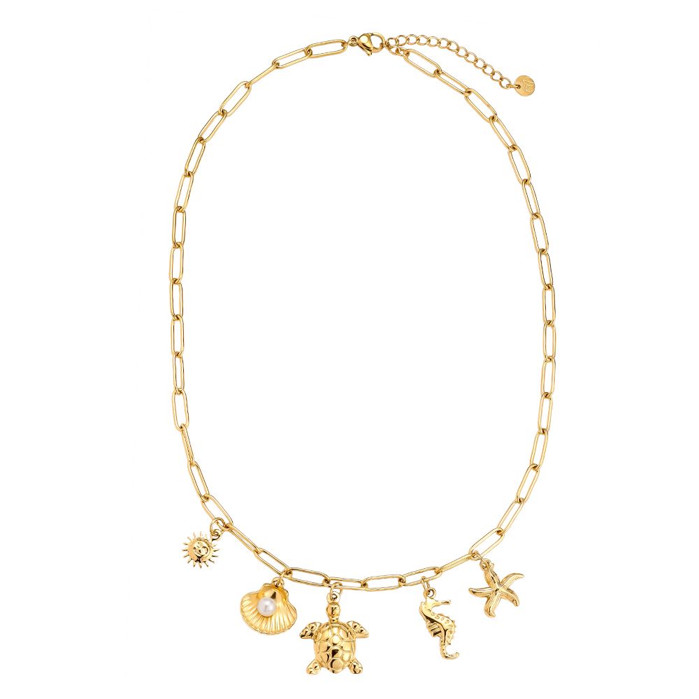 Collier charms tortue