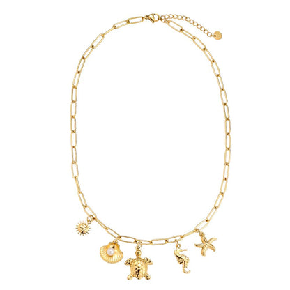 Collier charms tortue